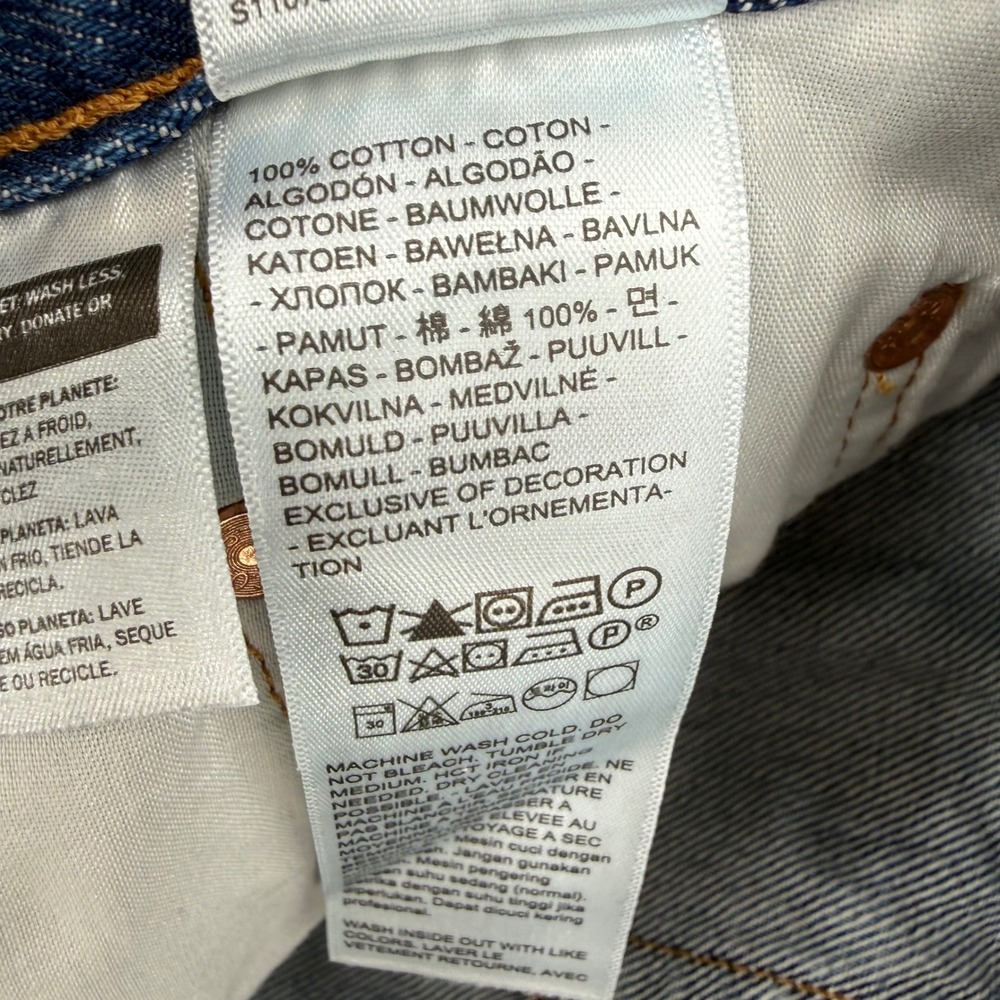 Levi's 501 '90s Selvedge Denim Light Wash Straight Leg Jeans Women's Sz W24 L30 - Picture 12 of 15
